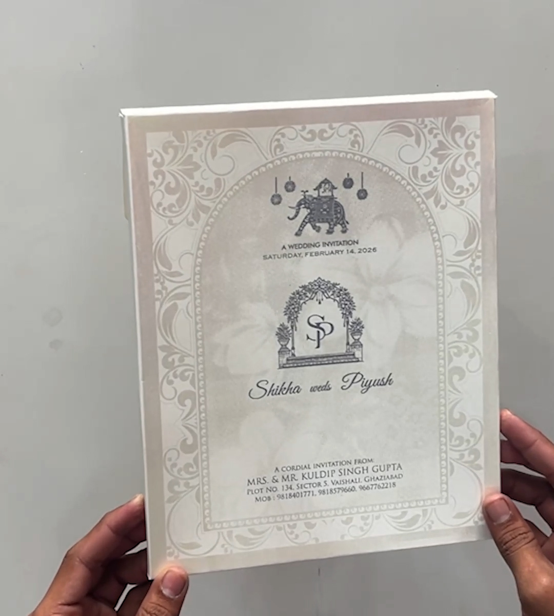 wedding card 3465